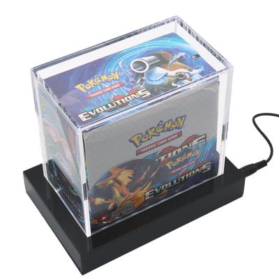 China Acrylic LED Pokemon Booster First Edition Trading Card Game Pokemon Booster Box for sale