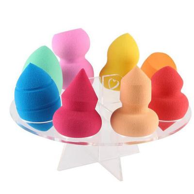 China Protective Clear Sponge Dryng Sponge Blender Sponge Stand Blender Brush Acrylic Cosmetic Display Case for sale