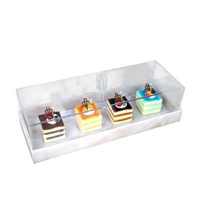 China Custom Acrylic Cake Tray Case Custom Acrylic Cake Display Cases Factory Price Cake Display Cases for sale