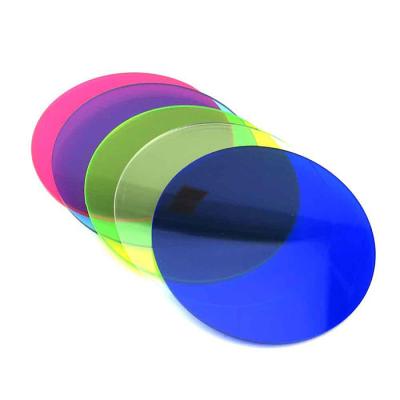 China Durable Round Plastic Discs Colored Transparent Acrylic Sheet Laser Cut Disc Circle for sale