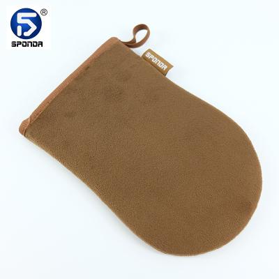 China OEM Private Label Luxury Waterproof Sponge Sunless Individual Tan Tanning Applicator Mitt Brown Tanning Tanning Gloves for sale