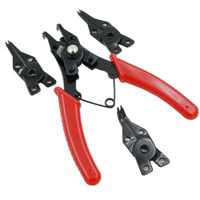 China Easy Operation 4 Portable in 1 Instant Tool Ring Remover Circlip Pliers Circlip Screw Ring Pliers Set Circlip Combination for sale