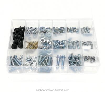 China 188pcs Pro ATV Bolt Nut Pack Metric Outboard Bolt Kits Metric Bolt And Nut For Motorcycle for sale