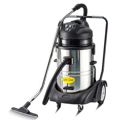 China 60L Hotel Vacuum Cleaner Powerful and High Power Industrial Wet and Dry Hotel Car Wash Station 3000W Automatic Cleaning Scrubber for sale