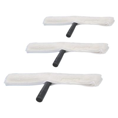 China Durable Plastic Window Squeegee Frame Replaceable Microfiber Cloth for sale