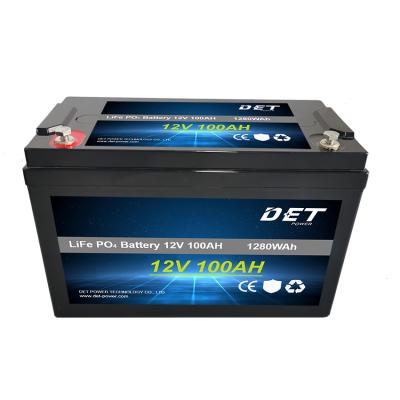 China UPS Det Power 12v 100ah Lithium Iron Phosphate 3.2v 100ah Solar Cells LiFePO4 Battery Pack for sale