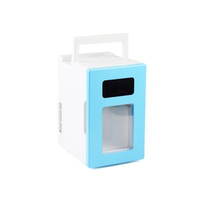 China DC AC Cooler Box 12V Home Panel Portable Car Fridge For Milk Cool Beauty Drinks Mini Fridge For Bottle for sale