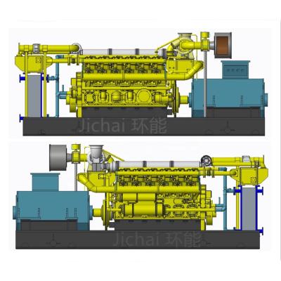 China bio gas 800kw gas generator set with stable power engine 800GF-N for sale