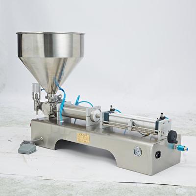 China Food MAKWELL Small Piston Semi-automatic Single Head Single Head Honey Pump Paste Filling Machine for sale