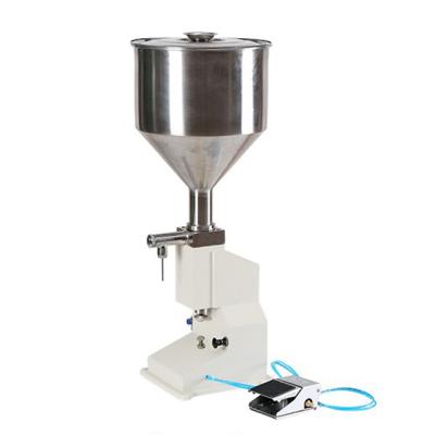 China Semi-automatic Stainless Steel Juice Honey Milk Beverage Pneumatic Bottle Filling Machine for sale