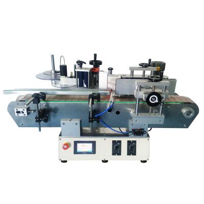 China MAKWELL Custom Food Automatic Table Small Volume Round Bottles Self Adhesive Labeling Machine for sale