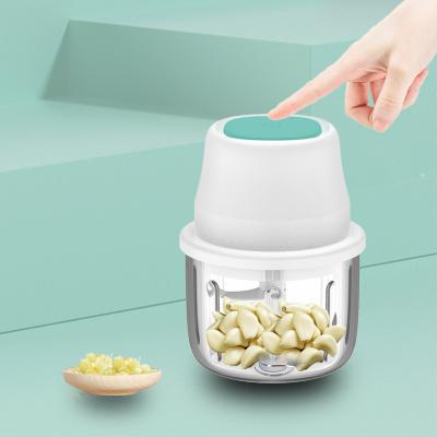 China One-button Operation Meat Grinder Chili Vegetable Nuts Meat Grinder Wireless Electronic Food Processor Machine Chopper Mini Electric Garlic for sale