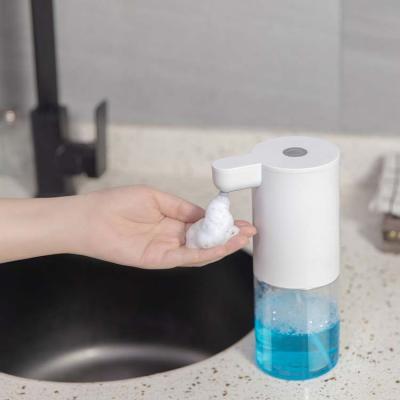 China Automatic Double Soap Dispenser Kitchen USB Infrared Motion Sensor Foam Refill Touchless Liquid Soap Dispenser for sale