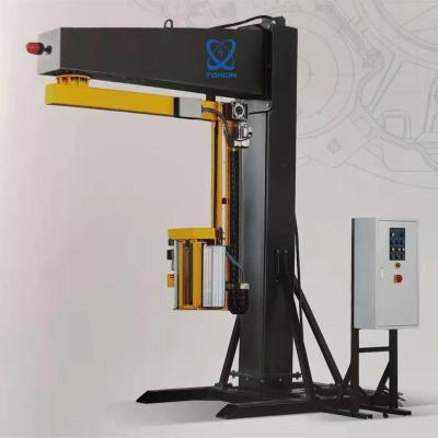 China Food Used For Bulk Cargo High Efficiency Less Land Profession Rotary Arm Stretch Wrapping Machine Film Cutting Automatic Clamping for sale