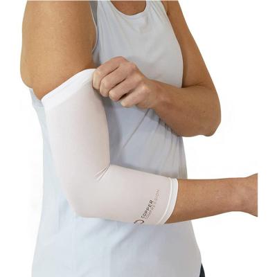 China Performance support Copper Infused Tennis Compression Adjustable Arm Elbow Support Treatment Pad Brace Sleeve for sale