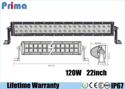 China 22 Inch 120W Led Spotlights Bar / Waterproof Dustproof Truck Led Light Bar for sale