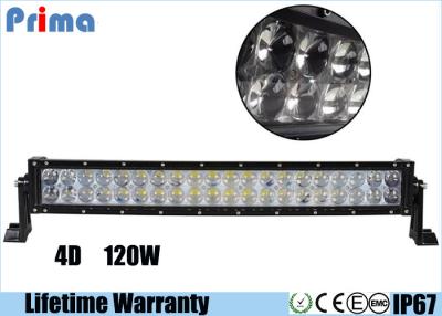 中国 22インチ120W LED車のライト バーDC 9V - 32V 4Dのフィッシュ アイ プロジェクター レンズ 販売のため