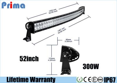 China Het gebogen van de LEIDENE van 300W Off Road IP67 Lichte Lumen Bar300w Hoge Macht 27000lm Te koop