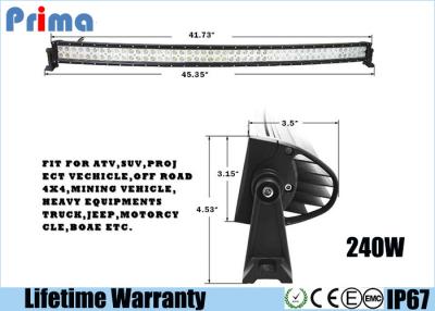 Cina Doppia punto della barra luminosa di fila 240W LED/inondazione curva a 42 pollici/fascio combinato in vendita