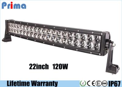 China 22 Inch 120W LED Car Light Bar Unique Reflector Cup 4D Curved  Fisheye Style for sale