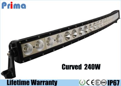 China 6000K 50 Inch LED Light Bar / PC Lens 21600lm Single Row 240w LED Light Bar  for sale