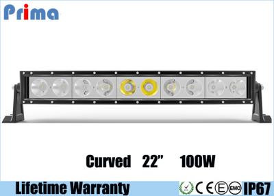 Cina Il Cree a 22 pollici di singola fila ha curvato il tetto fresco Antivari della jeep di bianco 6000K di alto potere della barra luminosa 100W del LED in vendita