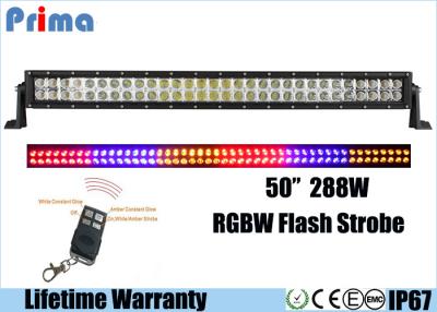 China 288W 50 Inch Remote Control LED Light Bar , 25920 Lumen RGB Light Bar for sale