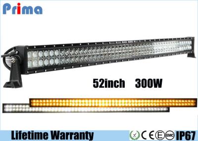 China 52 Inch 300W Wireless Remote Control Led Light Bars 27000lm Lumen Amber White for sale