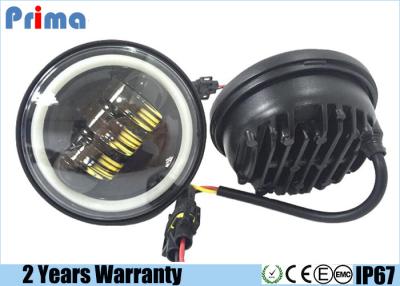 China 4.5 Inch Jeep Jk Led Headlights , Angel Eye 30W CREE Motorcycle Led Headlight for sale