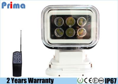 China Portable Remote Control Marine Spotlight 30W 360 Rotate Magnet Base for sale