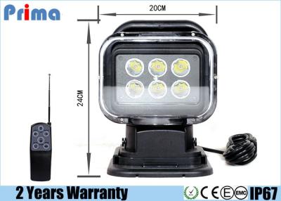 China Rotate 6000k LED Search Light 360° Rotating Spot Beam Led Hunting Light Remote for sale