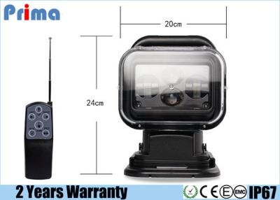 China 60W CREE LED Portable Search Lights , 5040lm Marine Remote Spotlight  for sale