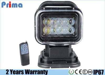 China Remote Control LED Search Light For Off Road Vehicle 360° Rotating Spot Beam for sale