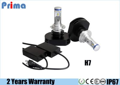 China IP68 Waterproof H7 Led Headlight Conversion Kit With Compact Heat Sink for sale