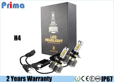 China H4 H / L LED Headlight Bulb 30W Power 3000lm Lumen IP68 Waterproof for sale