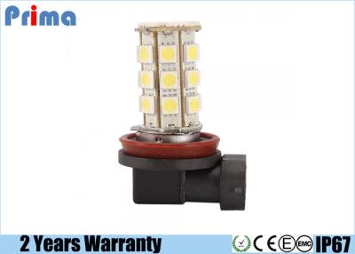 China 5050 H11 27 SMD LED Car Light Bulbs For 9-14.8V Automotive White / Yellow Color for sale