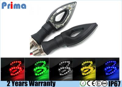 China 12 LED SMD Motorcycle Turn Signal Lights Blue Red Green Yellow White Color for sale