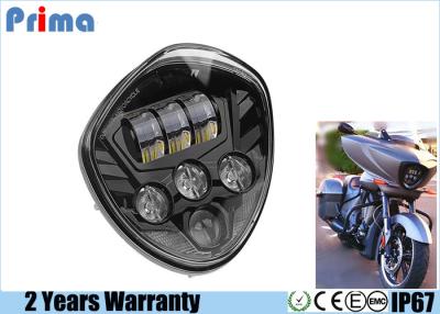 China 60W Cree Motorcycle LED Headlights High 3450LM Low 2800LM IP67 Waterproof for sale