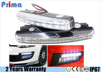 China Waterproof White LED Daytime Running Light 8 Leds Double Layer Design for sale