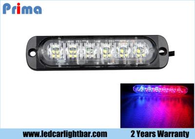 China 6 LED LED Warning Lights , Red / Blue Car Led Emergency Light Bar for sale