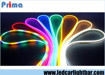 China Waterproof 24V - 240V Multi Color RGB Led Neon Flex Light Strip For Home / Car for sale