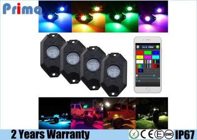 China RGB LED Rock Light Kits with Phone App Control Multicolor Neon Lights Under Off Road Truck SUV ATV for sale