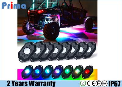 China La roca del RGB LED enciende la luz multicolora del neón LED, sincronización, destellando, modo de la música para el camión SUV - 8 vainas de Underglow Off Road en venta