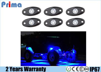 Chine Les kits bleus de lumière de roche de LED avec 6 cosses s'allume pour le bleu de la voiture ATV SUV de camion d'Off Road de jeep à vendre