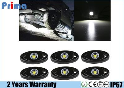 China El resplandor llevado de la parte de abajo de las vainas 9W del equipo 6 de las luces de la roca llevó las luces para la prenda impermeable del blanco del barco de Off Road ATV SUV del coche del camión del jeep en venta