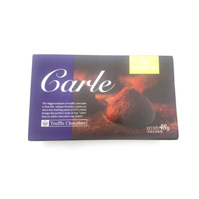 China 2021 Waterproof Exquisite Custom Candy Chocolate Box Truffle Chocolates Packaging Gift for sale