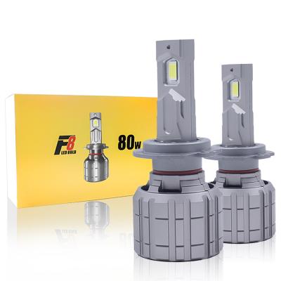 China All In One Design F8 160W 12000LM Led Headlights H8 H9 H13 9004 9005 9006 9007 9012 PSX24 5202 P13W PSX26W Fog Light H4 H7 H11 Car Led Headlight for sale