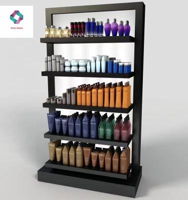 China High-end Steel&Plastic&Wooden Cosmetic Display Cabinet Cosmetic Store Rack And Display Makeup Store Fixture for sale