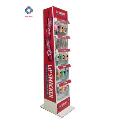 China Full Vision Steel&Plastic&Wood Acrylic Cosmetic Display Stand Nail Polish Display Showcase for sale