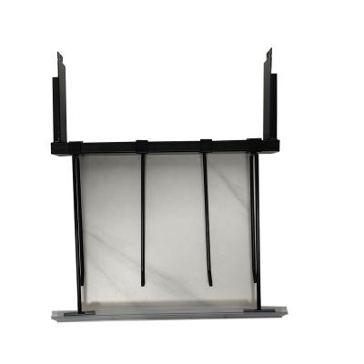 China Display Racks Store Counter Top Stand Makeup Display Stand Unit Acrylic Mascara Tray 4 Hooks For Showcase for sale